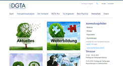 Desktop Screenshot of dgta.de