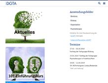 Tablet Screenshot of dgta.de